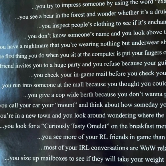 World of Warcraft Poster Sz 24x36 Large College Collection Wall Room Decor - Picture 4 of 7